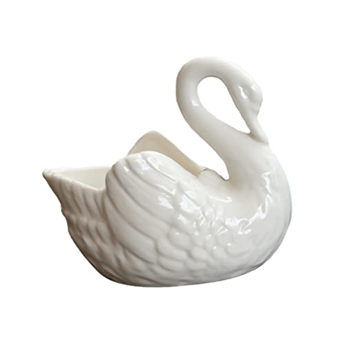 BCOATH White Swan Succulent Planter Pot Household Plant Container