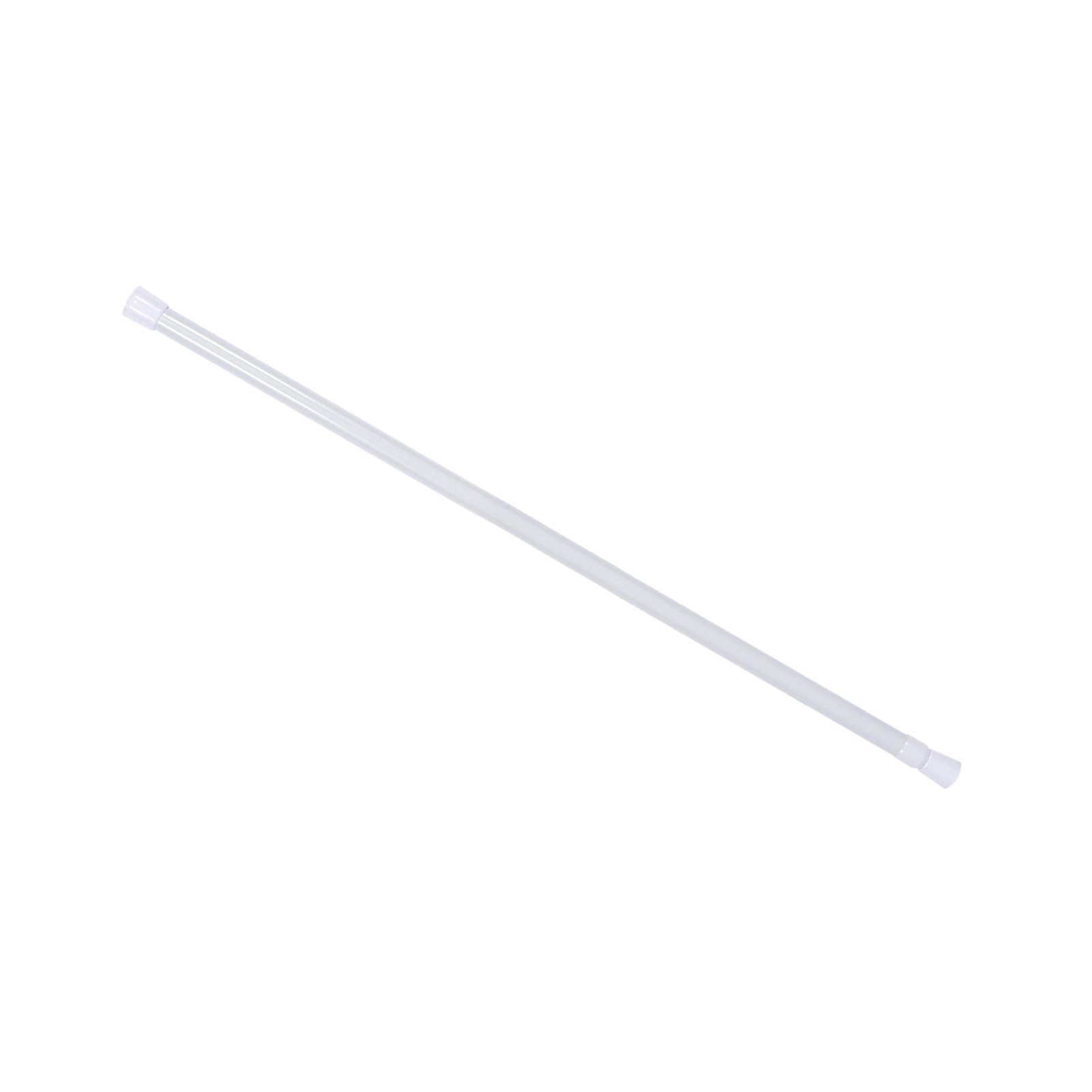 Barra para Cortina de Ducha, Barra Telescópica Ajustable de Hierro, Fácil de Instalar para Baño, Cocina, Armario, de 105 Cm a 190 Cm