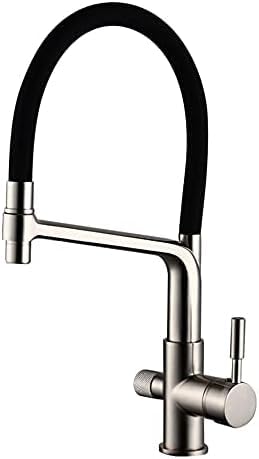 Grifo de cocina de 3 vías con osmosis y fregadero extraíble