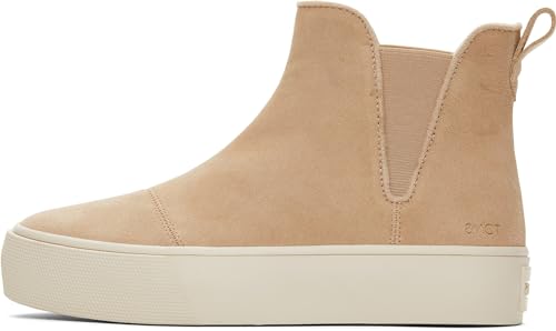 TOMS Women's Fenix Platform Chelsea Natural Suede 7 M