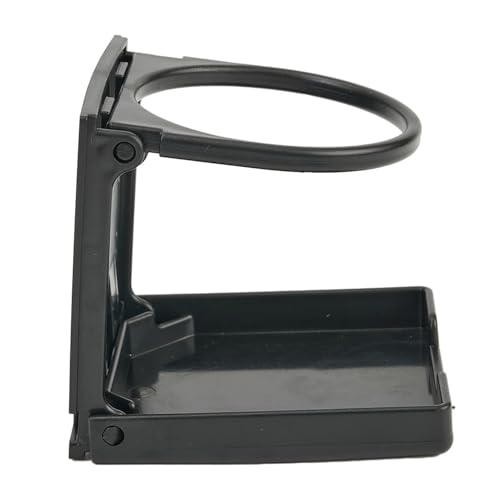 Portavasos plegable plástico negro para carro miniatura 4