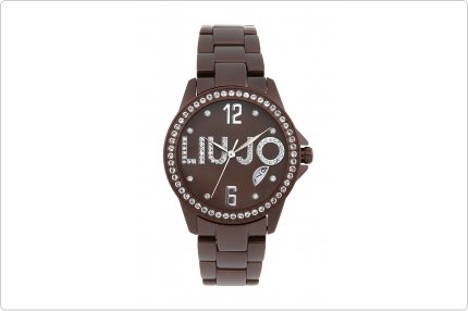 Montre Liu-Jo Femme en Aluminium ultra légère de 60g au cadran rond marron ligne Fly