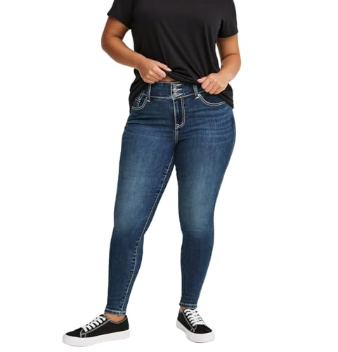 Torrid Womens Plus Size Jegging High-Rise Skinny Jean Blue Grotto 10 Regular
