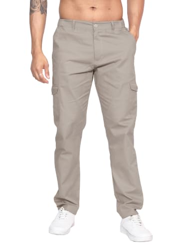 Image of Big Button Mens Regular Fit Casual Cotton Cargo Pant