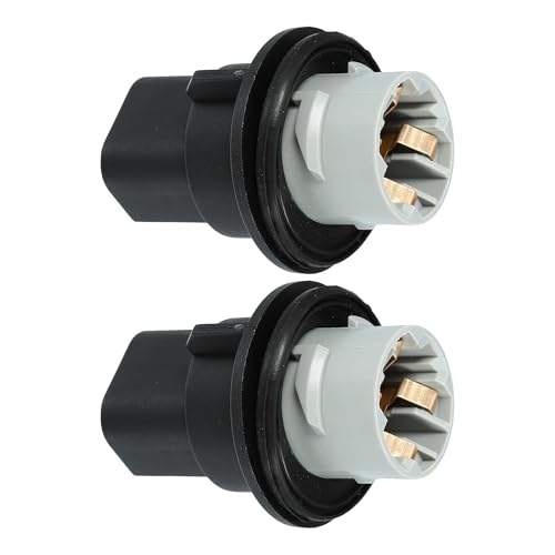 MACHSWON Front Turn Signal Light Socket Compatible with Jeep Grand for Cherokee 2011–2017, 3-Pin Tail Lamp Bulb Holder Adapter, Replacement for 68191950AA, 2-Pack