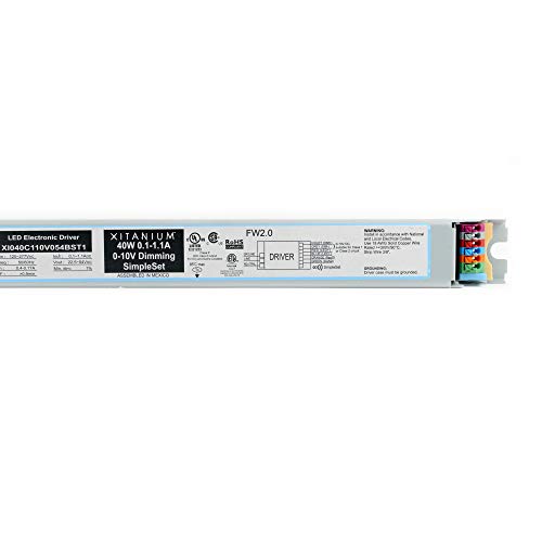 Image of Advance XI040C110V054BST1 Dimming LED Driver, Xitanium, 40W, 0-10V, 22-54V, 120 /277V