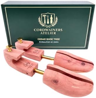 Cedar Shoe Tree – Premium Natural Wood Shoe Shaper Leather Dress Shoes – Moisture Absorbing & Odor Eliminating (EU 39-40 | Men US 6.5-7.5 | women US 8.0-9.0 | Small)