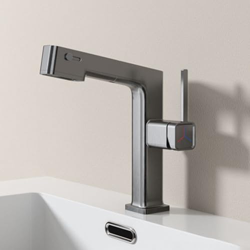 Grifo extractor para cuenca que soluciona la falta de espacio en el lavabo
