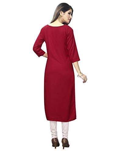 Image of 1 Stop Fashion Women's Crepe Straight Kurta