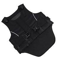 Colete Equestre Absorvente de Choque, Almofada de Espuma EVA, Tiras Ajustáveis e Tecido Respirável, Unissex, para Andar a Cavalo (S)