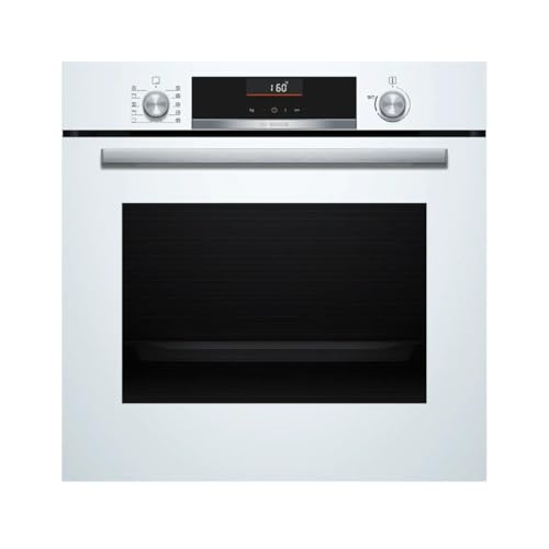 Bosch - Four multifonction, série 6, 60 cm de large, assistant de nettoyage, recettes pré-programmées, blanc, HBG536EW3