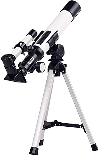 Telescopio refractor astronómico 400mm con trípode y soporte para celular miniatura 4