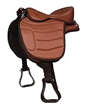 CHALLENGER 17' Western Horse Bareback Treeless Leather Saddle Pleasure Trail Riding 49103TN