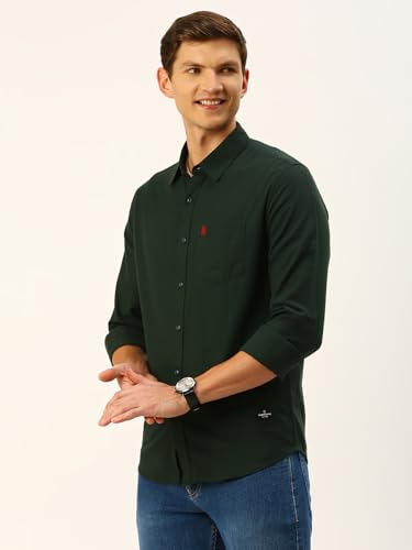 Image of Thomas Scott Men Classic Slim Fit Cotton Casual Full Sleeves Shirt