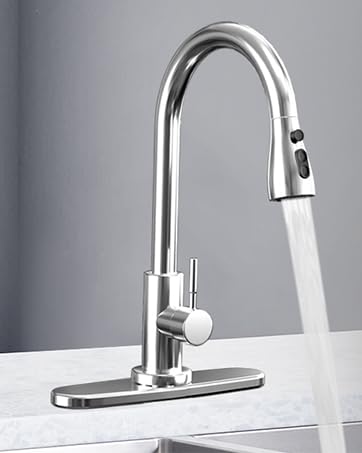 Kitchen-Faucets,Kitchen Faucet with Pull Down Sprayer-Kitchen Sink Faucet