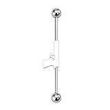 pistole kal 9mm kurz Hochwertiger Körperschmuck und weitere ausgefallene Ohrpiercings, Nippelpiercings, Intimpiercings, Piercings für Männer und Frauen aus hochwertigen Materialien wie 316 L Chirurgenstahl, Edelstahl, Titan, Stahl, 925 Silber, Rosegold oder Gold Vergoldet in coolen Designs, Motiven und Styles mit verschiedenen Größen und Farben findest Du bei Piercingfaktor Schmuck