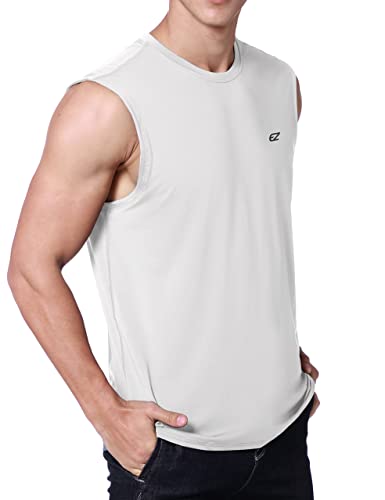 Image of EZRUN Men's Workout Sleeveless Shirts Quick Dry Muscle Swim Shirt Gym Fitness Running Beach Tank Tops