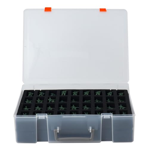 VIXATO Portable Miniature Figure Storage & Carrying Case - 4 Foam Layers fits 108 Infantry Minis & Pick & Pluck for Large Figures White Small