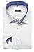 Produktbild eterna Herren Business Hemd Modern Fit Bügelfrei Kent Kragen Patch Weiß 18, Bequeme Passform, 45