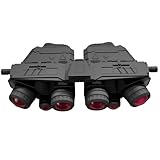 LZAQHMT Taktisches Nachtsichtgerät GPNVG18 (Vier-Augen-Modell) Mit Batteriefach (Modell Ohne Funktionen) & NVG-Halterung Airsoft-Helmzubehör for Cosplay Und Rollenspiel-Requisiten(RED)