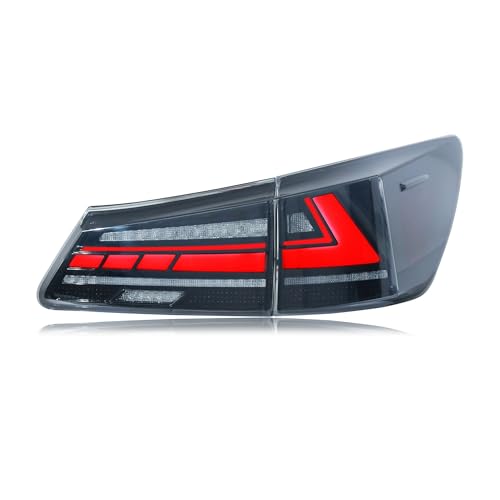 Feux arrière de voiture pour Lexus ISF IS250 IS350 2006-2013 optiques LED noirs
