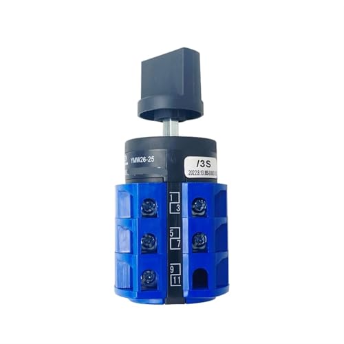 Interruptor de leva giratorio LW26 sin panel y tres posiciones conmutador tripolar 25A 4