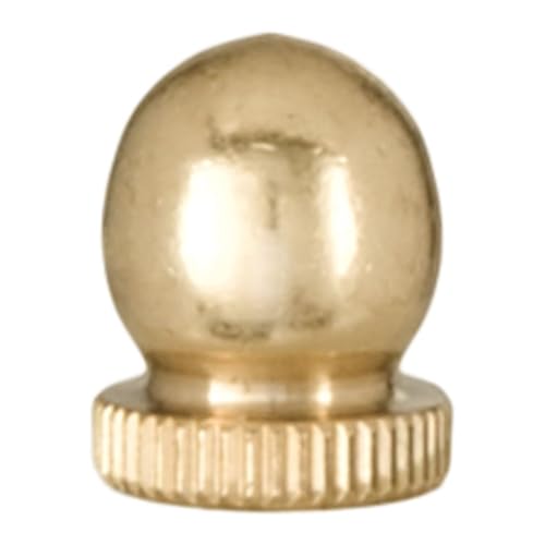 Image of B&P Lamp Small, Antique Brass Knob Finial, 1 /4-27F