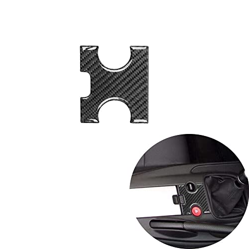 Car Interior Accessories Carbon Fiber Emergency Flash Button Sticker Decorative Strip for Honda S2000 2004-10