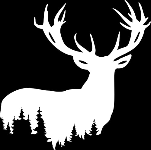 Cartat2s Elk Forest Scene Vinyl Decal | 11