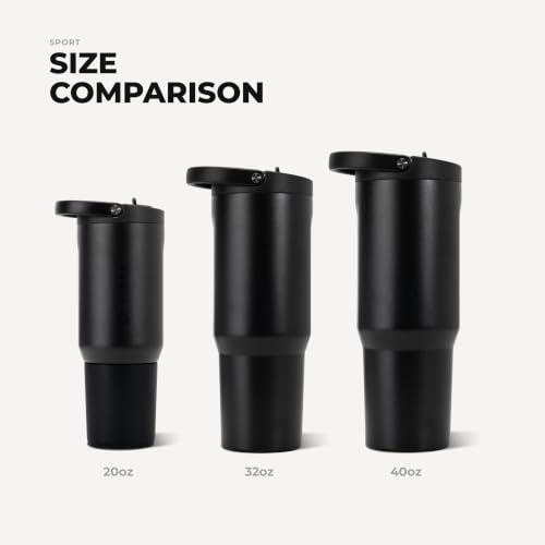 Image of HydroJug Sport 32 oz Insulated Stainless Steel Water Bottle, Black