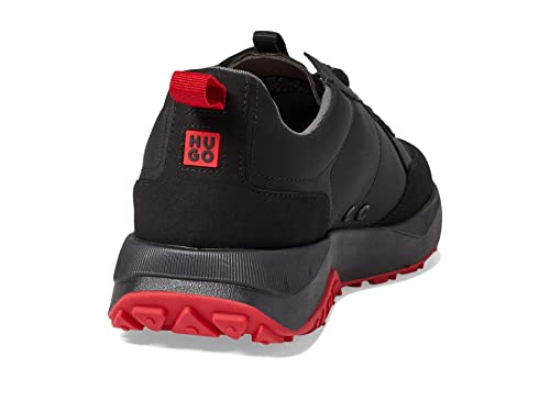 Image of HUGO Mens Running Style Mix Material Sneakers
