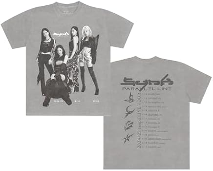 aespa Camiseta oficial SYNK PARALLEL Line World Tour Merch