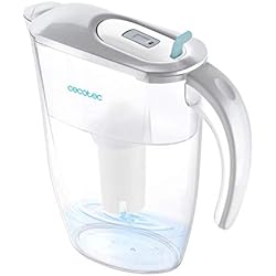 Filtro Para Jarra Purificadora De Agua Cecotec Jarra Purificadora de Agua H2ONature 2400 Active Pro. Filtro Expert de cuatro capas, Indicador LCD, Capacidad máxima 2,4 L sin filtro, Tapa Extraíble, Incluye 3 Filtros