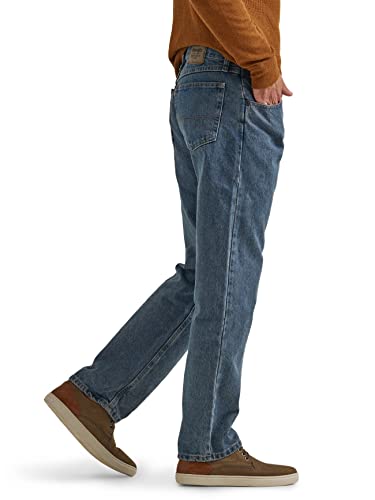 Image of Wrangler Men's Loose Fit Cotton Jeans (Grey, Vintage Stonewash)