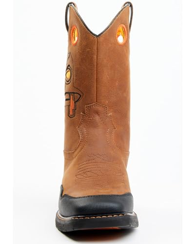 Cody James Boys' Skull Work Boot Broad Square Toe - Bcbsp22p204