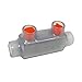 Morris 97304 Insulated in-Line Connector Type with 2 Ports and 2/0-2 Wire Range, Clear, 2-Pack