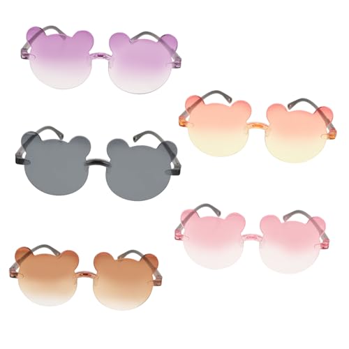 BESTYASH 5pcs Sunglasses Cute Cartoon UV Protection Eyewear for Parties Birthdays and Fashionable Shades 6