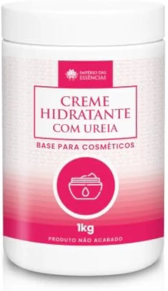 Base Creme Hidratante com Ureia, Base para Cosméticos, 1kg, Hidratação Profunda, Império das Essências