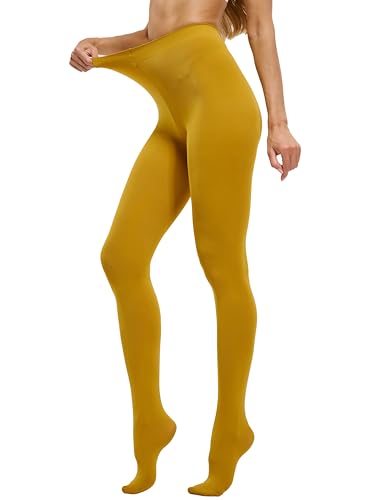 Image of CozyWow Women's 80D Soft Opaque Tights, High Waist Solid Color Womens Tights with 30+ Colors