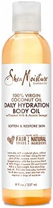 Shea Moisture Daily Hydration Body Oil Virgin Coconut Oil For Dry Skin Paraben Free 8 oz