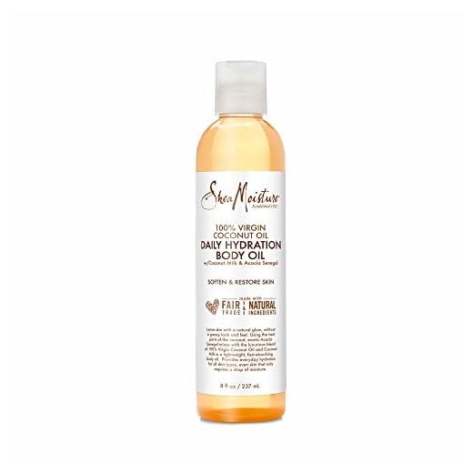 Sheamoisture Daily Hydration Body Oil for Dry Skin Virgin Coconut Oil Paraben Free 8 oz