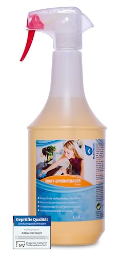 KaiserRein Allzweckreiniger Diablo gelb 1l (1000 ml) Universalreiniger Intensivreiniger, Fettlöser Rauchentferner optimaler Nikotinentferner auf Fliesen, Türen, usw.