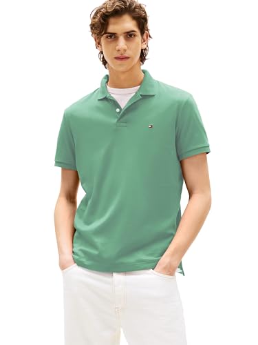 Image of Tommy Hilfiger Mens Short Sleeve Casual Polo Shirts in Regular Fit with Liquid Cotton