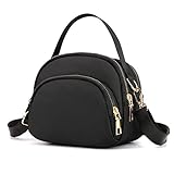 Bolsos Cruzado para Mujer, Mini Bandolera Monedero Multicapa Bolsa de Mano Impermeable Viaje Correa Ajustalbe Bolso Hombro...