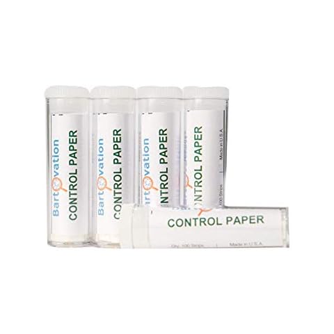 Bartovation Control Paper for use in Genetic Taste Test Experiments - Untreated, No Chemical (5 Vials of 100 Strips - 500 Strips Total) Cover