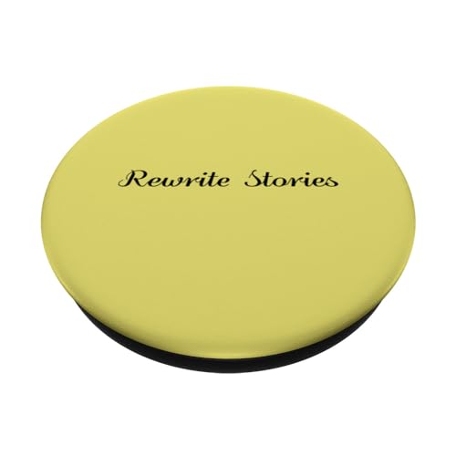Rewrite Stories - Motivational Inspiration PopSockets Swappable PopGrip, Black - Image 2