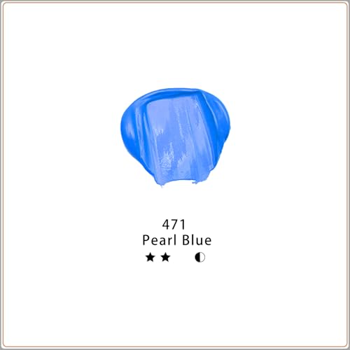 Image of Artecho Pearl Blue Acrylic Paint (120ml / 4.05oz) Tubes, Art Craft Paints for Canvas Painting, Rock, Stone, Wood, Fabric, Art Supplies