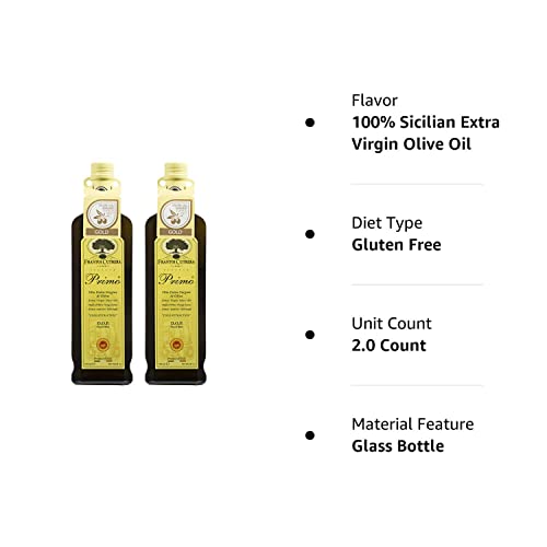 Frantoi Cutrera Primo Cold Extracted Italian Extra Virgin Olive Oil Cold Pressed, Polyphenol Rich Olive Oil, Authentic Certified Dop Sicilian Evoo Imported From Italy, 25.4 Fl Oz (Pack Of 2) #TOP7