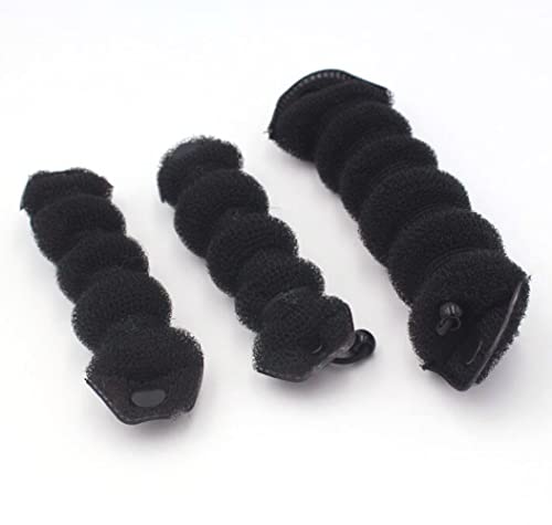 3 peças para fazer coque de cabelo mágico, esponja de espuma, modelador de coque de cabelo, máquina