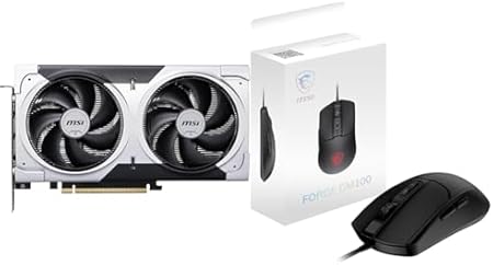 MSI GeForce RTX 5060 Ti 8G VENTUS 2X OC PLUS + MSI ゲーミングマウス GM100